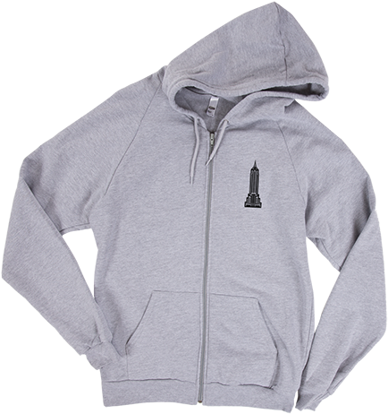 Image Of Empire State Hooded Sweatshirt - Sweatshirt (500x500), Png Download