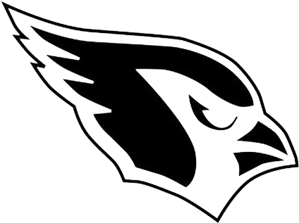 Arizona Cardinals Png Pic - Arizona Cardinals Black And White (500x500), Png Download