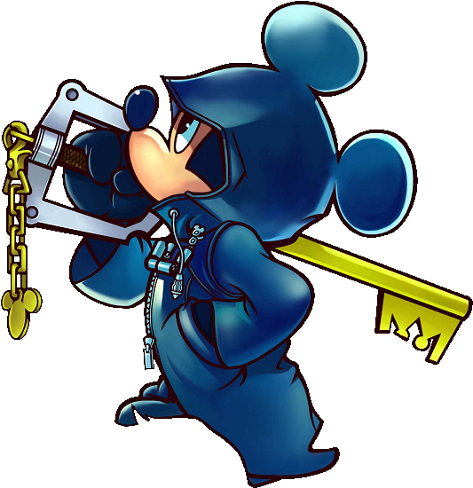 Kingdom Hearts Clipart Keyblade - King Mickey Kingdom Hearts 2 (549x572), Png Download