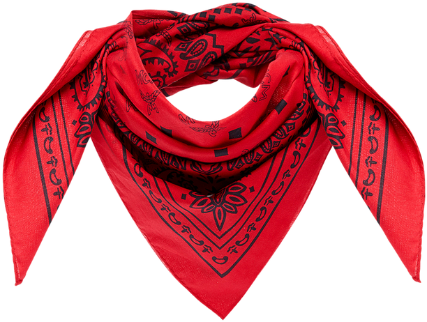 Transparent Bandana Large Red Royalty Free Download - Mcm X Red Bandana Scarf (712x770), Png Download