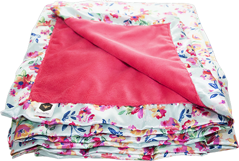 Bee Luxe Blankets ~ Aqua Floral - Blanket (500x500), Png Download