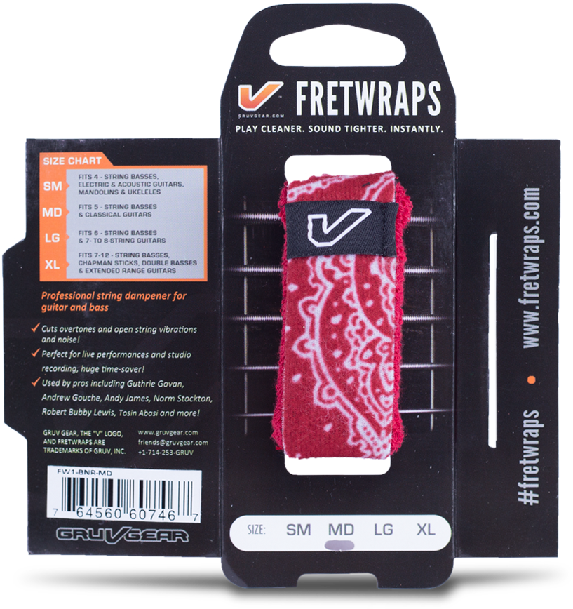 Gruv Gear Fretwraps Hd Individual String Muter Camo (800x1000), Png Download