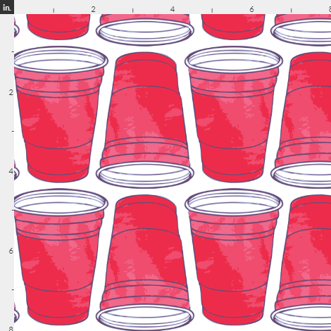 Red Cup - Pint Glass (470x470), Png Download