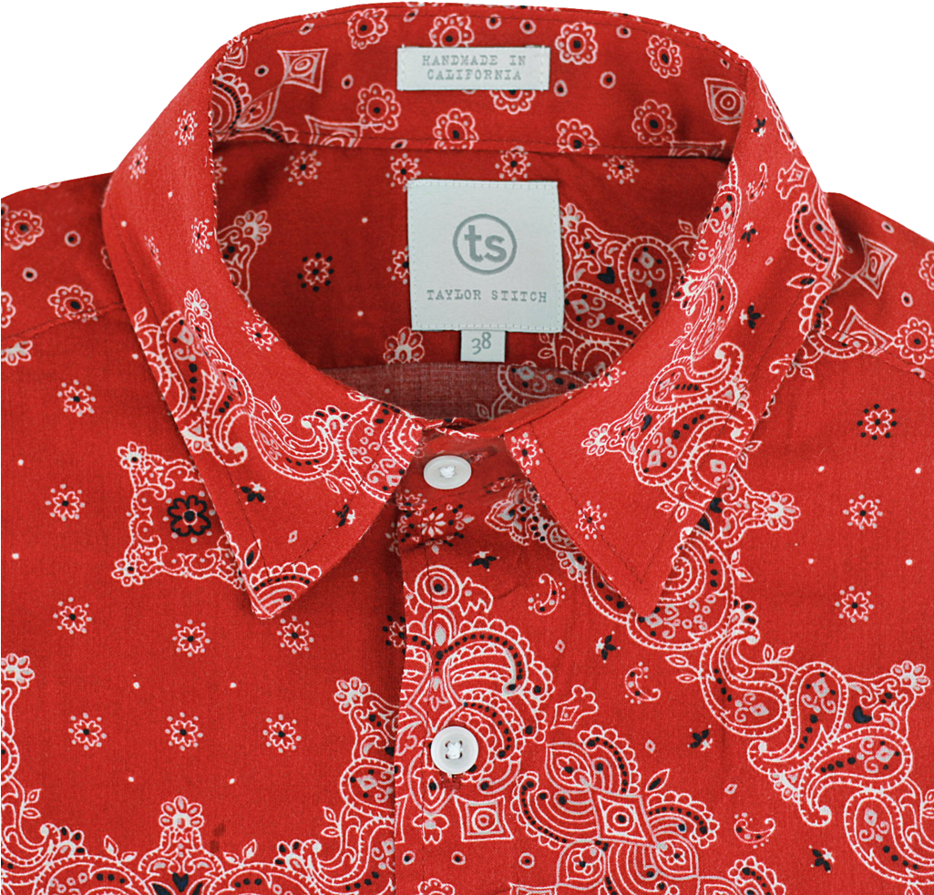 Red Bandana By Taylor Stitch (1024x1024), Png Download