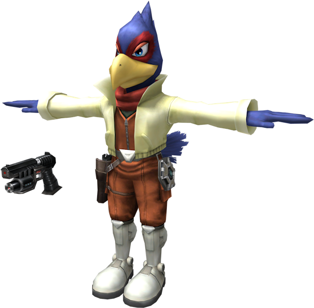Download Zip Archive - Falco Melee Model (750x650), Png Download