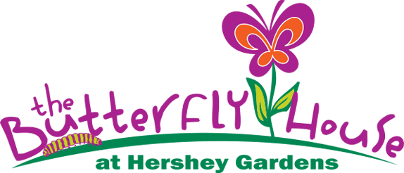 The Butterfly House At The Hershey Gardens - Butterfly Garden At Hershey (574x246), Png Download