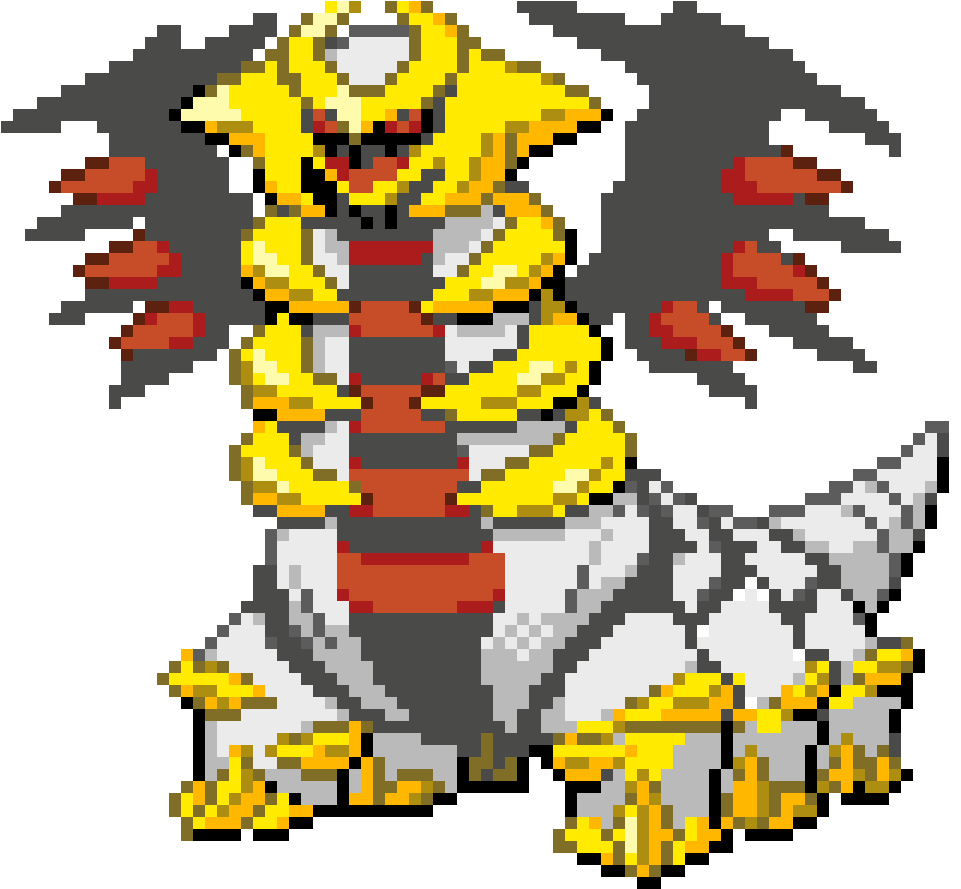 Giratina - Pixel Art Pokemon Giratina (1200x1200), Png Download