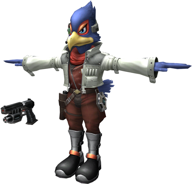 Download Zip Archive - Super Smash Bros Brawl Falco (750x650), Png Download