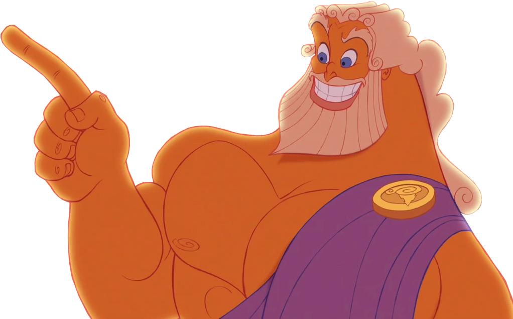 Cliparts De La Versión Disney Del Dios Del Monte Olimpo - Zeus Dios Disney (1280x718), Png Download