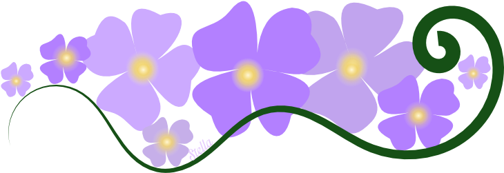 Vetorizadas Florzinha Em Flor - Flor Lilas Png (774x327), Png Download