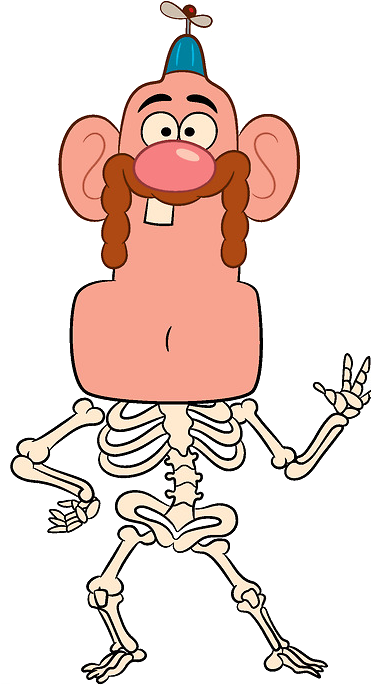 Skeleton Grandpa - Uncle Grandpa Had Png (370x705), Png Download