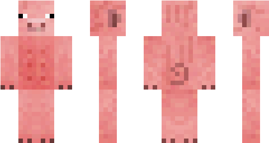 Minecraft Skin Pig - Minecraft Cactus Skin (600x348), Png Download