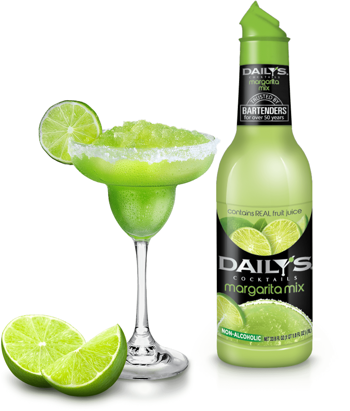 Margarita - Dailys Cocktails Margarita Mix (1632x1600), Png Download
