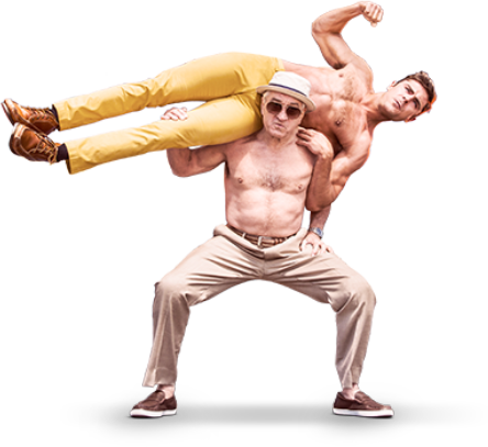 Dirty Grandpa (444x407), Png Download