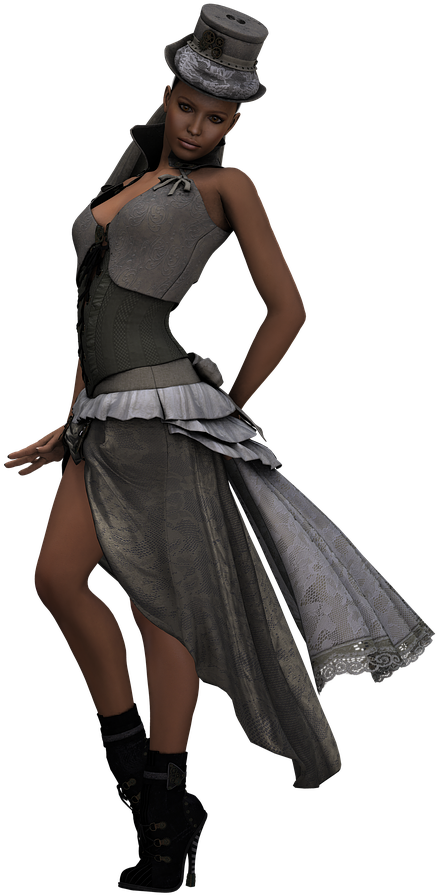 Woman Pretty Fantasy Steampunk Transparent Image - Steampunk (1280x960), Png Download