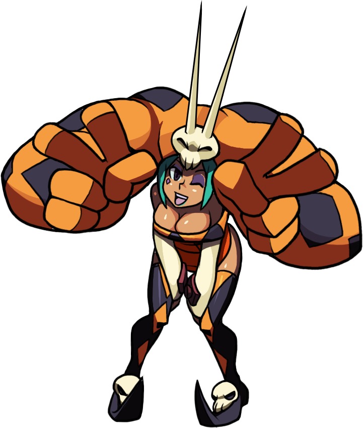 Cerebella Tagout - Skullgirls Cerebella Png (721x850), Png Download