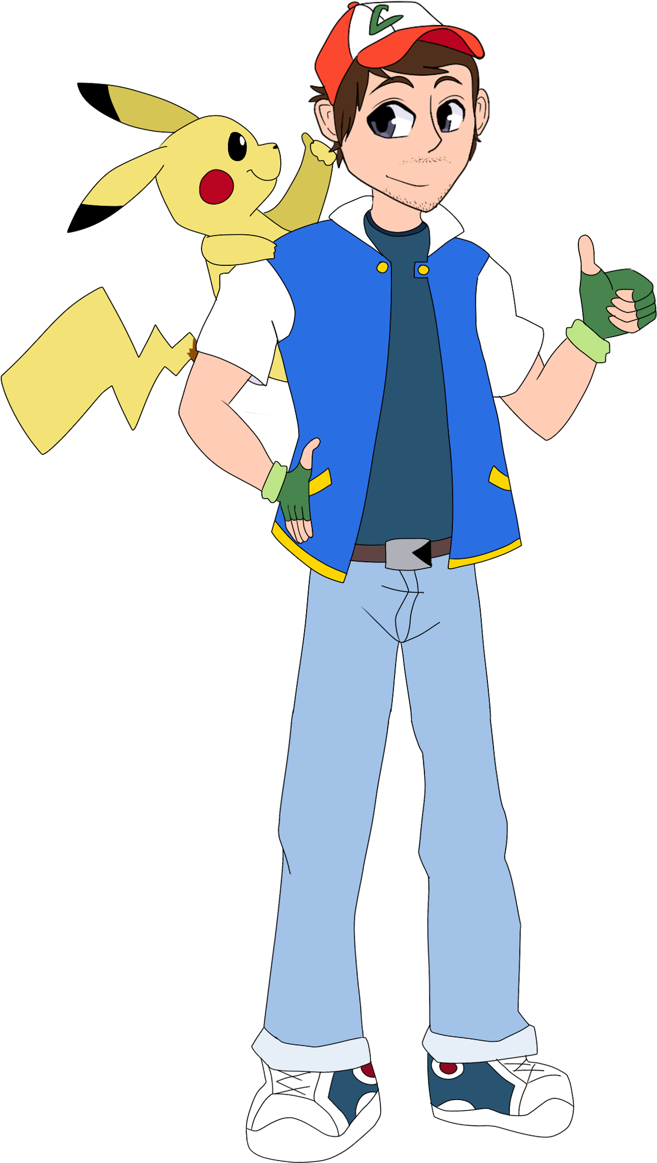 Lucifer Is A Trainer That Always Saw The Hidden Potential - Cartoon (2000x2600), Png Download