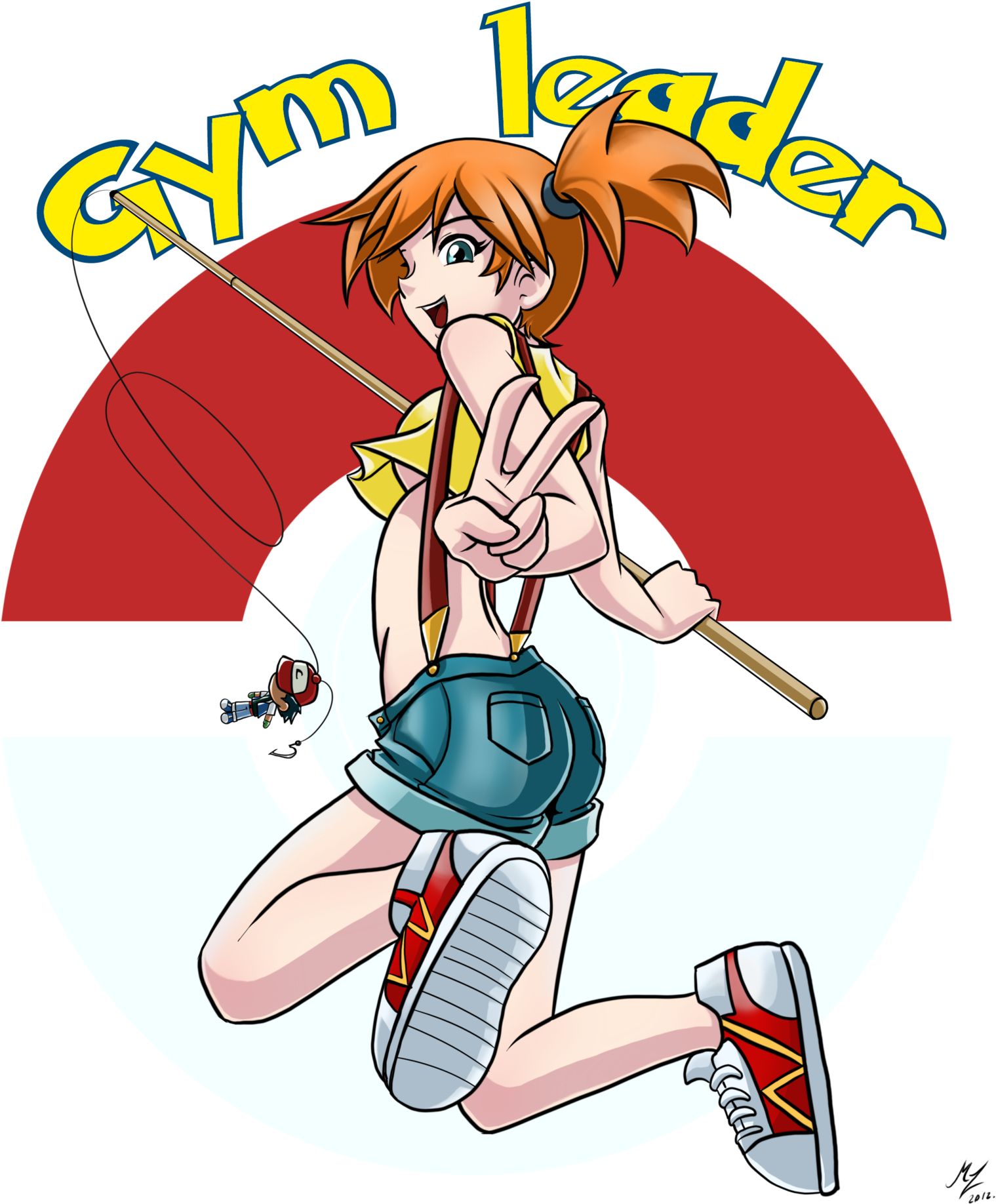 Pokémon Sun And Moon Ash Ketchum Misty Pikachu Clothing - Ash Ketchum On A Bike (1600x1869), Png Download