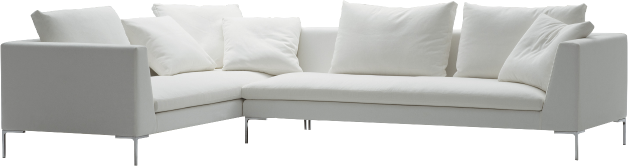White Couch Png - Studio Couch (1356x889), Png Download