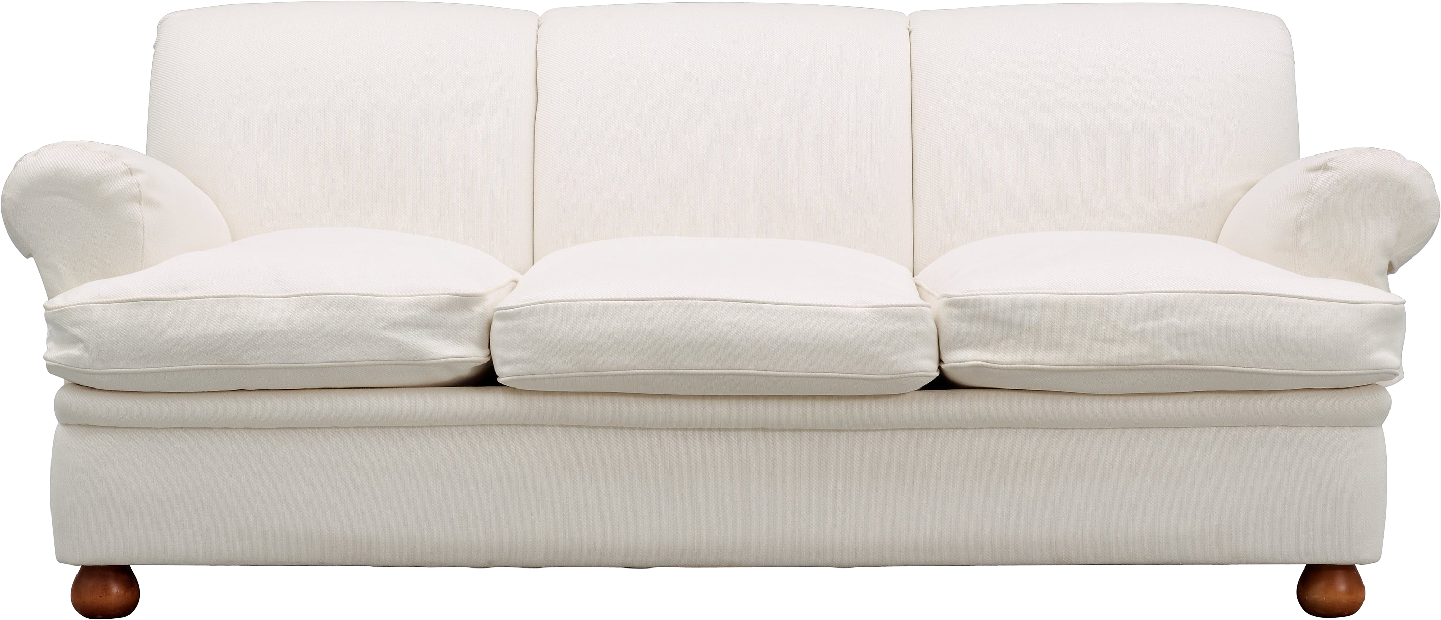 White Sofa Transparent Png (2826x1216), Png Download