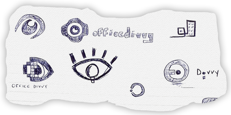 Office Divvy Blue Eye Sketch - Office Divvy, (800x400), Png Download
