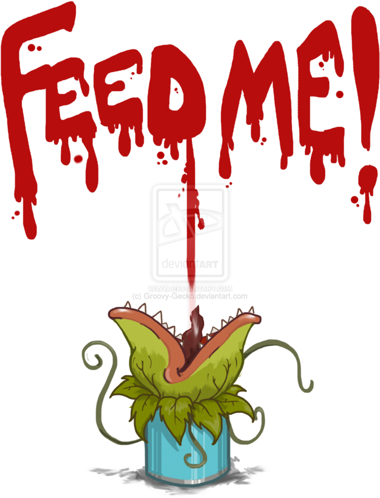 Little Shop Of Horrors - Feed Me Seymour Sign (774x1032), Png Download