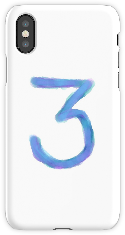 Chance The Rapper 3 Watercolor Iphone X Snap Case - Nanatsu No Taizai Case (750x1000), Png Download