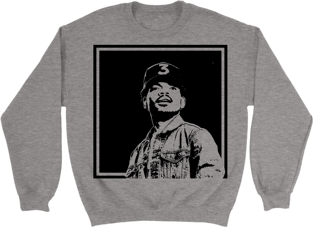 New Hip Hop Graphic Crewneck Featuring Chance The Rapper - Crew Neck (1024x1024), Png Download