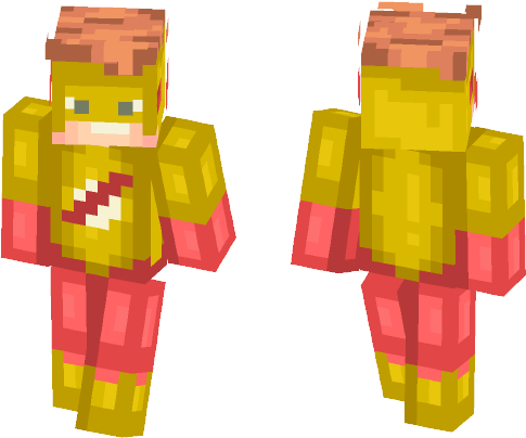 Kid Flash - Lil Uzi Vert Minecraft Skin (584x497), Png Download