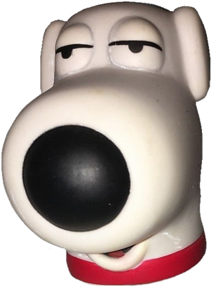 Family Guy "brian" Character Head Shooter - Brian Family Guy Head Png (433x480), Png Download