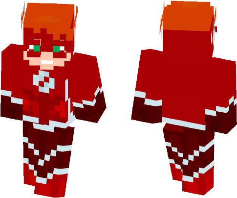 Kid Flash - Minecraft Spiderman Skin Noir (584x497), Png Download