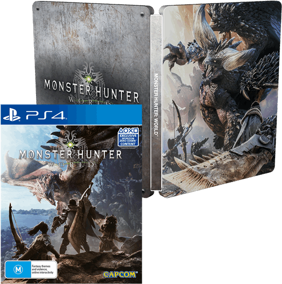 Monster Hunter World Ps4 Case (600x600), Png Download