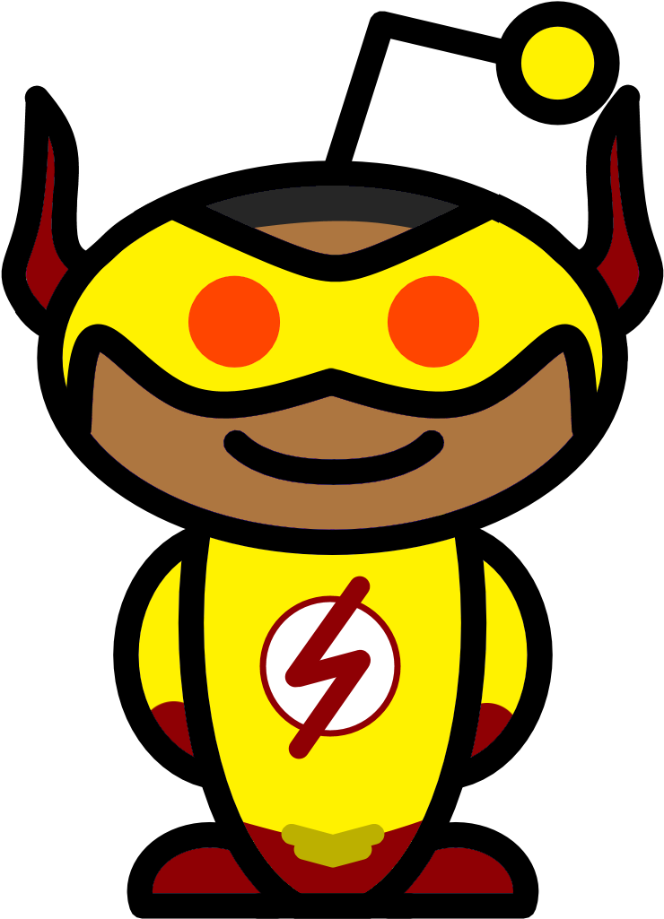 Kid Flash Snoo - Reddit Penguin (928x1132), Png Download