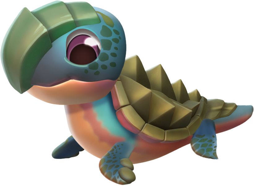 Sea Turtle Dragon Baby - Turtle (820x602), Png Download