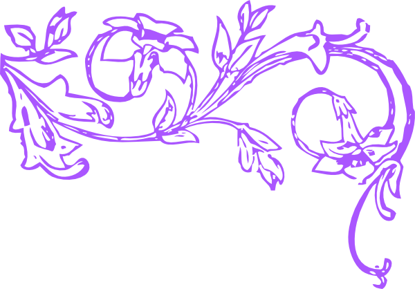 Purple Flower (600x418), Png Download