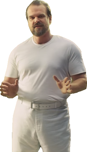 [ Img] - David Harbour Mr Clean (277x484), Png Download