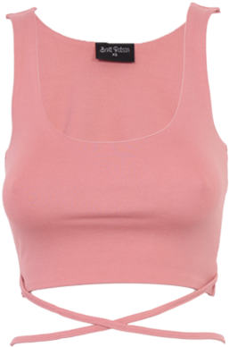 Brett Robson Kwezi Crop Top - Colored Crop Top Png (340x520), Png Download