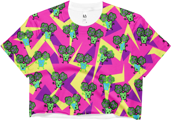 90's Lil Broccoli - 90s Crop Top (600x600), Png Download