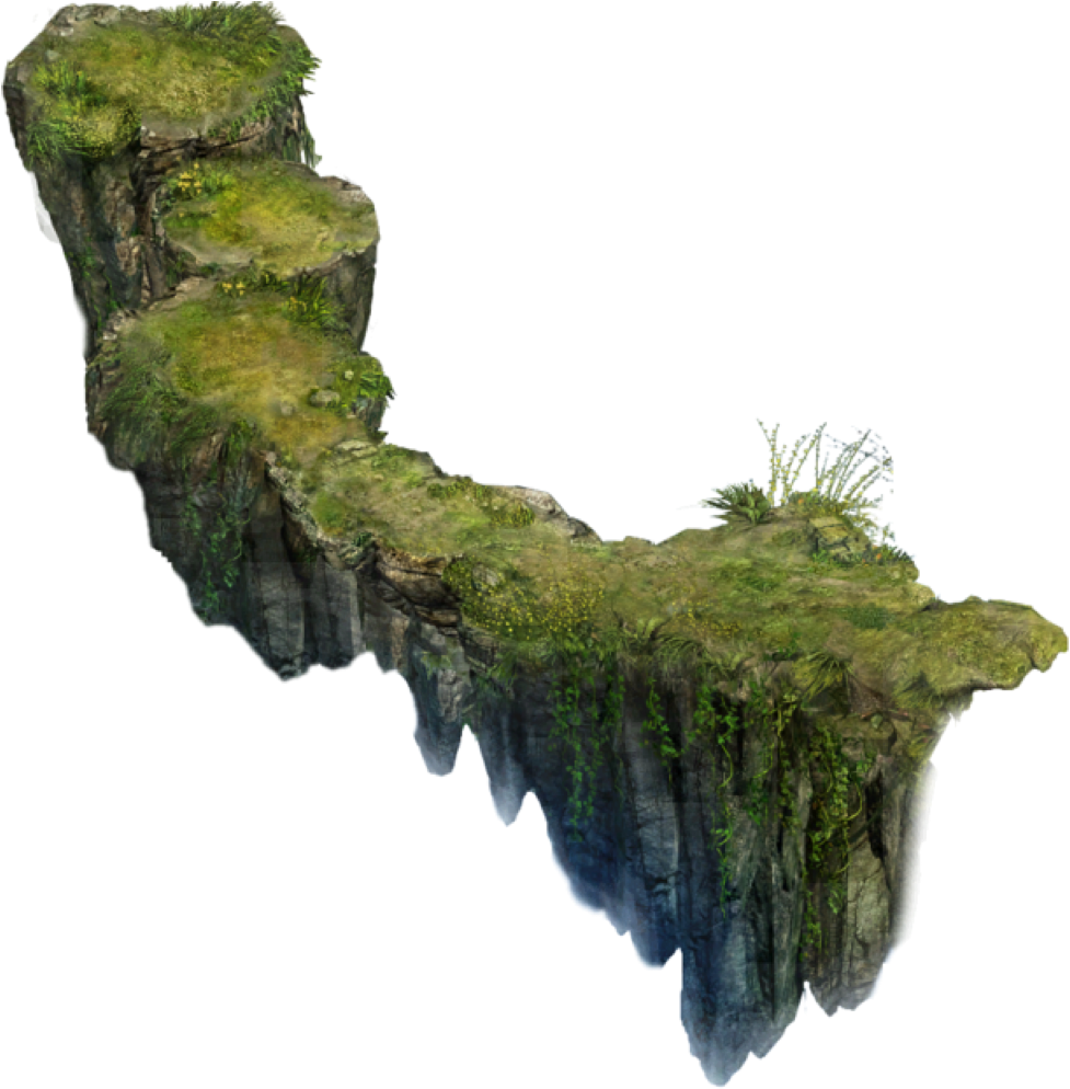 Floating Island Png Land (1024x1024), Png Download