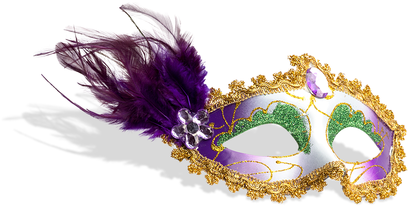 Mardi Gras Feathers Png (1000x433), Png Download