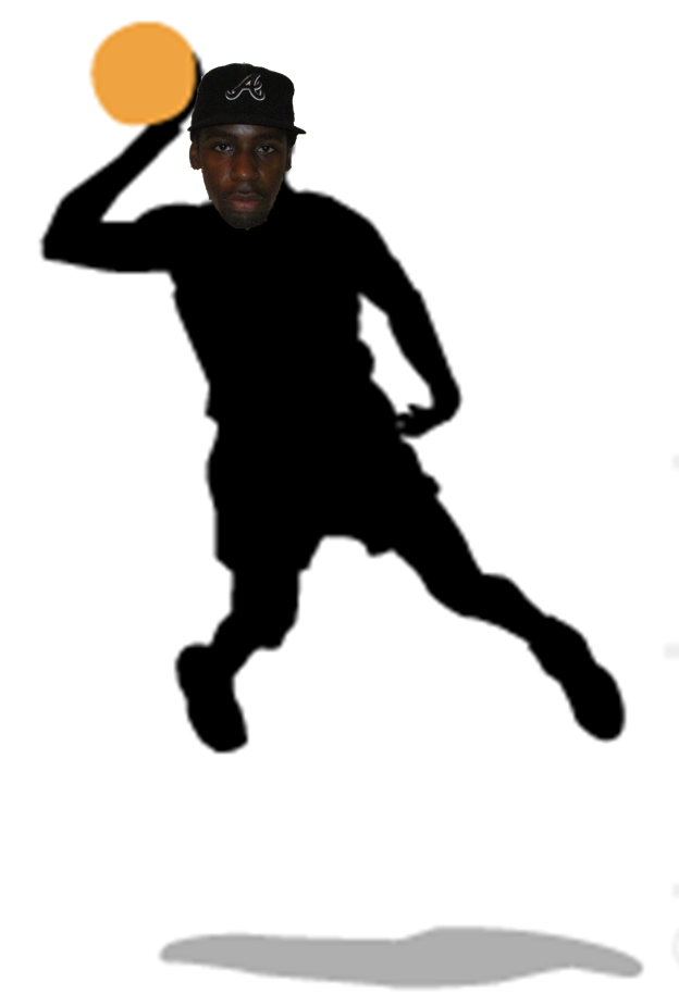 Shawndunk - Basketball Player Silhouette (692x1185), Png Download