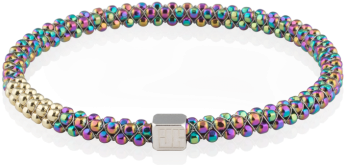 Chromatic Bangle Faceted Mardi Gras - John Humphries Designs Chromatic Bangle Faceted Mardi (350x500), Png Download