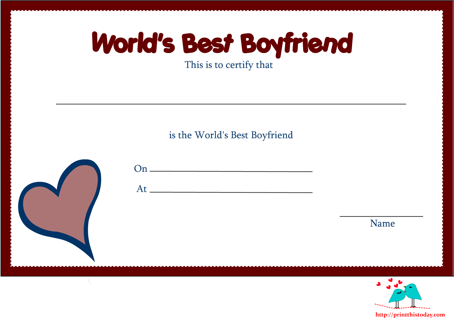 Free Printable Award Certificate Borders - Cute Love Coloring Pages (1650x1275), Png Download