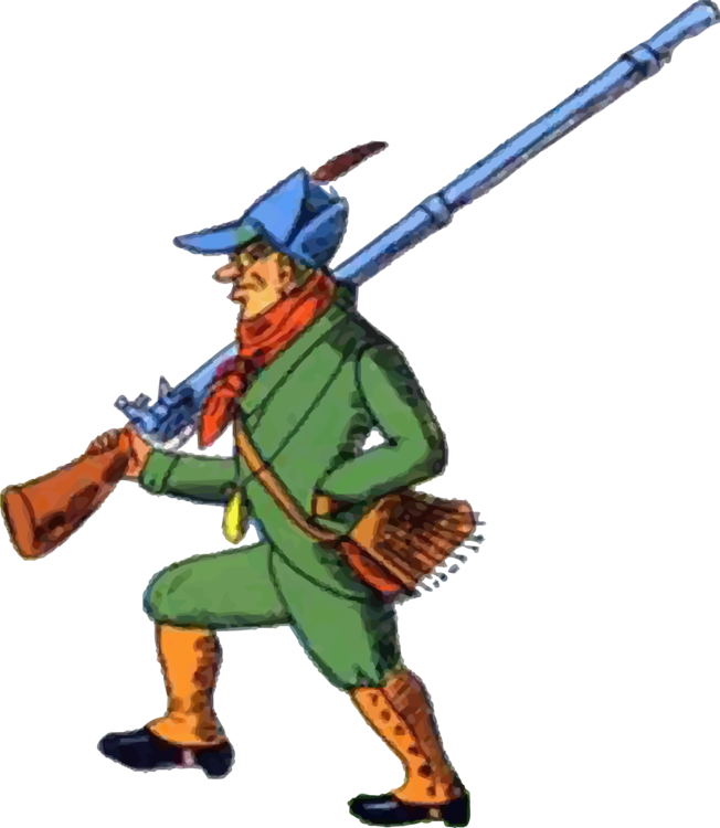 Deer Hunting Hunting Dog Drawing Waterfowl Hunting - Cazador De La Caperucita Roja (652x750), Png Download