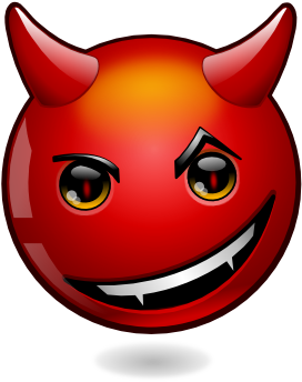According To Markuson, If Some Website Or Application - Devil Smiley (360x360), Png Download