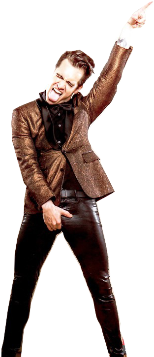 #brendonurie #panic Atthedisco - Brendon Urie Height In Feet (343x727), Png Download