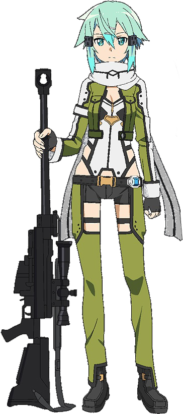 Sinon-0 - Sword Art Online Alfheim Online Sinon Asada Shino Cosplay (400x860), Png Download
