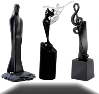 - Corporate Fiber Trophies India - Statue (600x315), Png Download