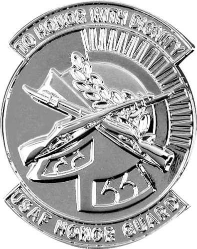 Digital Painting Of The U - Usaf Honor Guard Badge (395x500), Png Download
