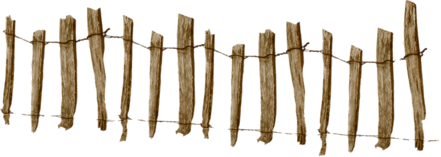Crooked Wooden Fence Gate - Clip Art Old Wooden Fence Transparent Png (900x320), Png Download